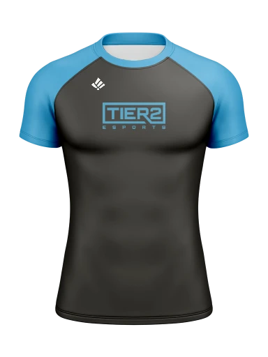 Tier 2 Team Store Men’s Compression Raglan Rash Guard preview, front