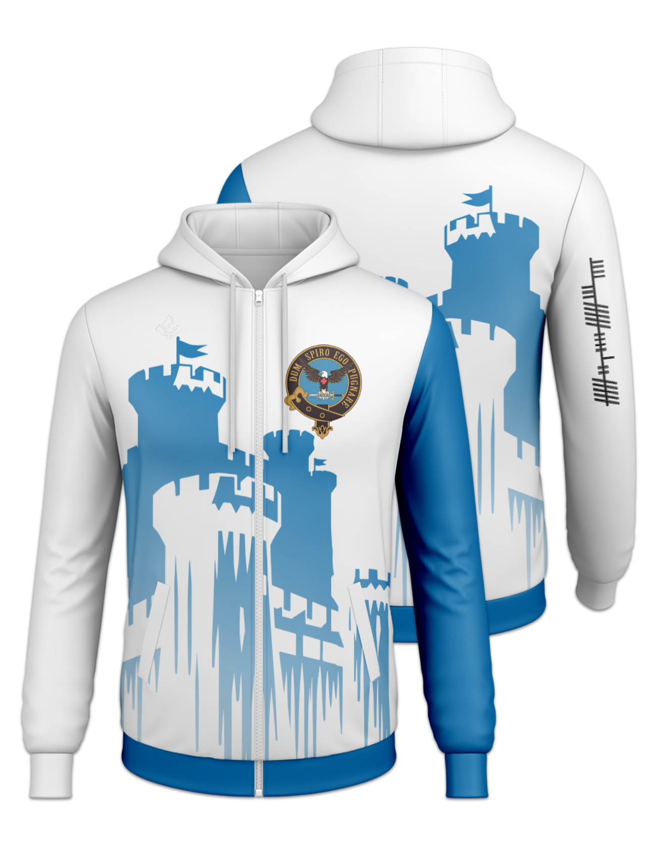 Rendered product preview, stack