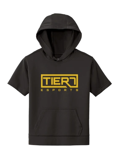 Youth Sport-Wick Fleece Short Sleeve Hooded Pullover preview, front
