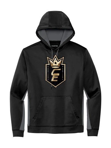 Sport-Tek Sport-Wick Fleece Colorblock Hooded Pullover preview, front