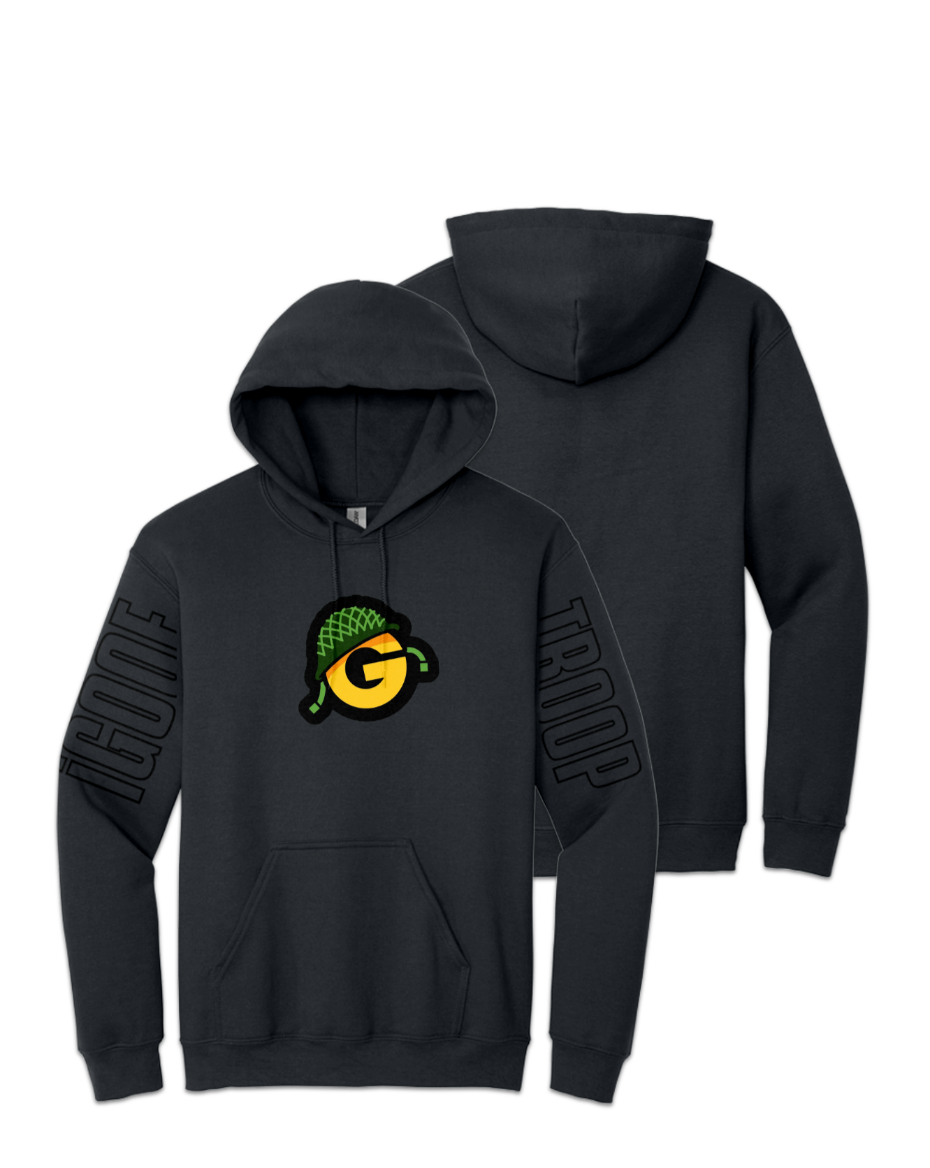 Rendered product preview, stack