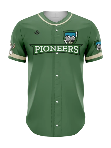 Sublimated Full Button Baseball Jersey preview, front