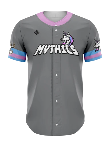 Sublimated Full Button Baseball Jersey preview, front