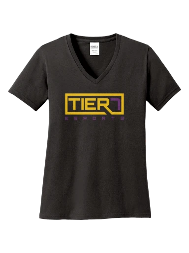 Women's Core Cotton V-Neck Tee preview, front