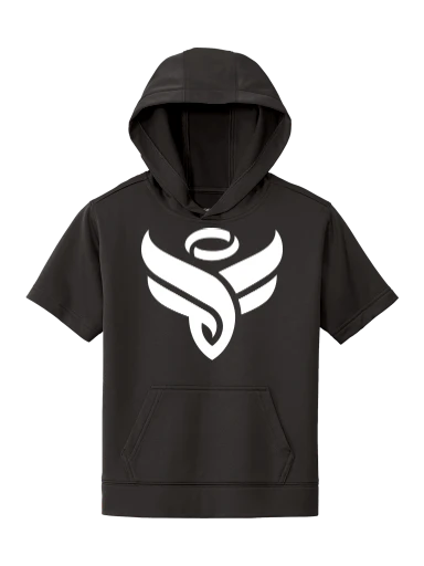 Sport-Tek Youth Sport-Wick Fleece Short Sleeve Hooded Pullover preview, front