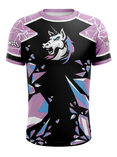 Custom Crew Neck Esports Jersey preview, front
