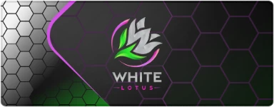 White Lotus Hex XL Mousepad preview, front