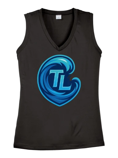 Sport-Tek Women's Sleeveless PosiCharge Competitor V-Neck Tee preview, front