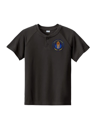 Sport-Tek Youth PosiCharge Competitor 2-Button Henley preview, front