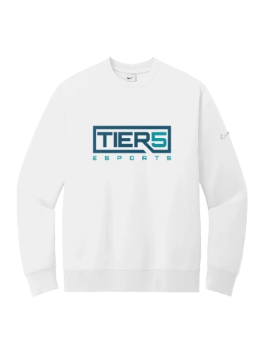 Tier 5 Fundraising Store Nike Club Fleece Sleeve Swoosh Crew preview, front
