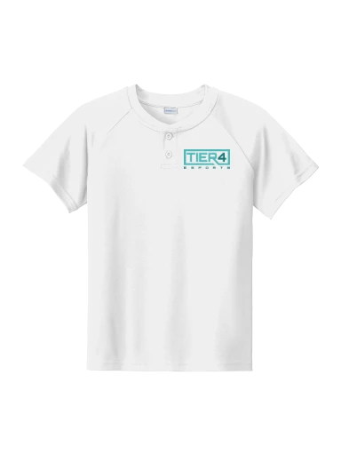 Tier 4 Fan Store Youth PosiCharge Competitor 2-Button Henley preview, front