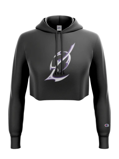 Champion Women's Reverse Weave Cropped Cut-Off Hooded Sweatshirt preview, front
