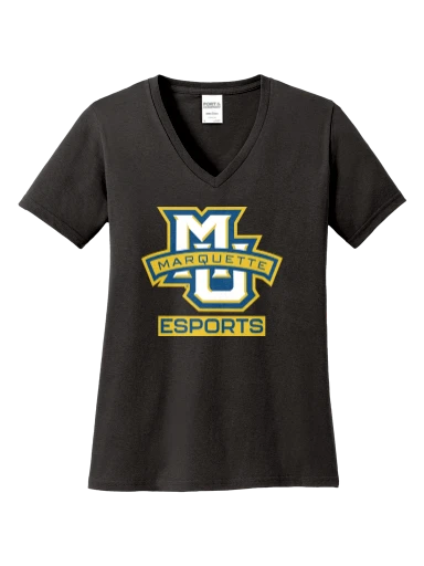 Women's Core Cotton V-Neck Tee preview, front