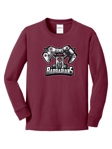 Youth Long Sleeve Core Cotton Tee preview, front