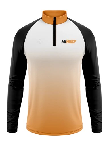 Sublimated Men's Long Sleeve 1/4 Zip preview, front
