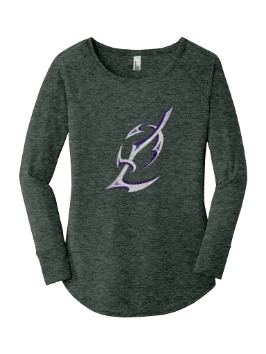 District Women's Perfect Tri Long Sleeve Tunic Tee preview, front
