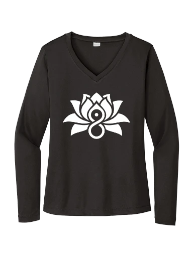 Sport-Tek Women's Long Sleeve PosiCharge Competitor V-Neck Tee preview, front