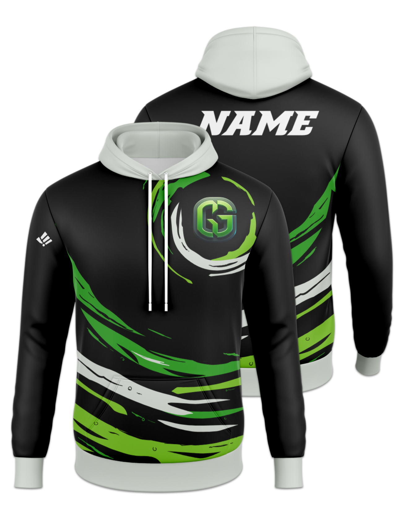 Rendered product preview, stack