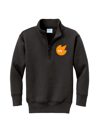 Youth Core Fleece 1/4-Zip Pullover Sweatshirt preview, front