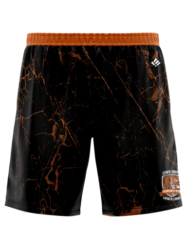 Mens Pocketed Sublimated Shorts preview, front