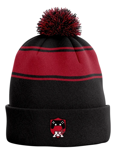 Stripe Pom Pom Beanie preview, front