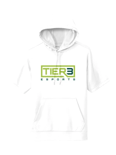 Tier 3 Fan Store Sport-Wick Fleece Short Sleeve Hooded Pullover preview, front