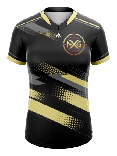 Custom Female Dual Neck Esports Jersey preview, front