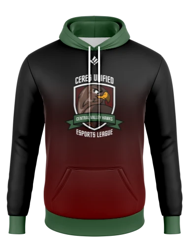 Polyester Fleece Sublimated Hoodie preview, front