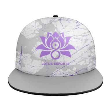 5 Panel Mesh Flat Bill Sublimated Trucker Cap preview, front