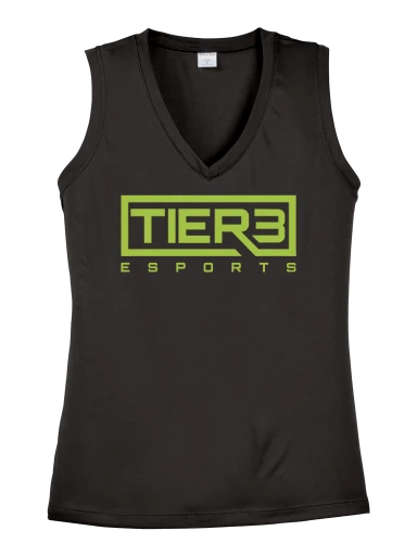 Tier 3 Fan Store Women's Sleeveless PosiCharge Competitor V-Neck Tee preview, front