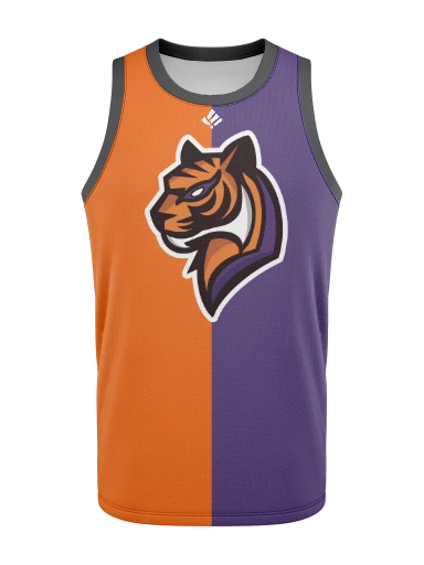 Color Split Basketball Jersey preview, front