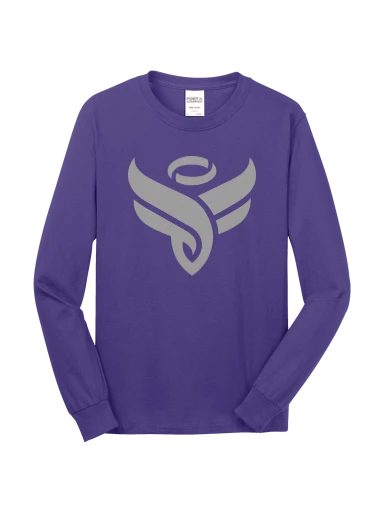 Port & Co Long Sleeve Core Cotton Tee preview, front