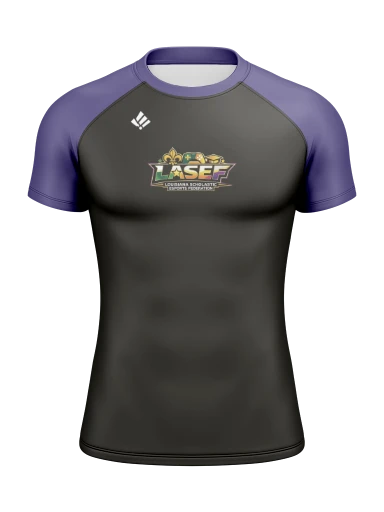 LASEF Men’s Compression Raglan Rash Guard preview, front