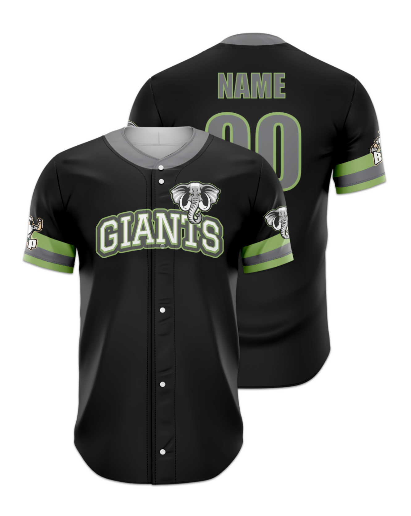 Rendered product preview, stack