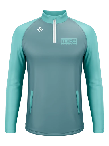 Tier 4 Esports Team Store Men's Long Sleeve 1/4 Zip preview, front