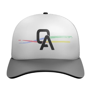 Sublimated 5 Panel Curved Trucker Cap preview, front