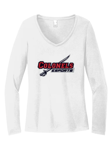 District Women's Perfect Tri Long Sleeve V-Neck Tee preview, front