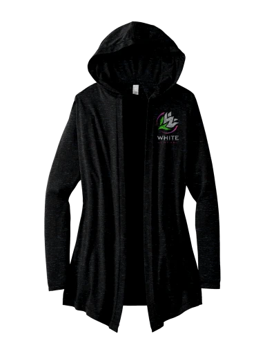 District Women's Perfect Tri Hooded Cardigan preview, front