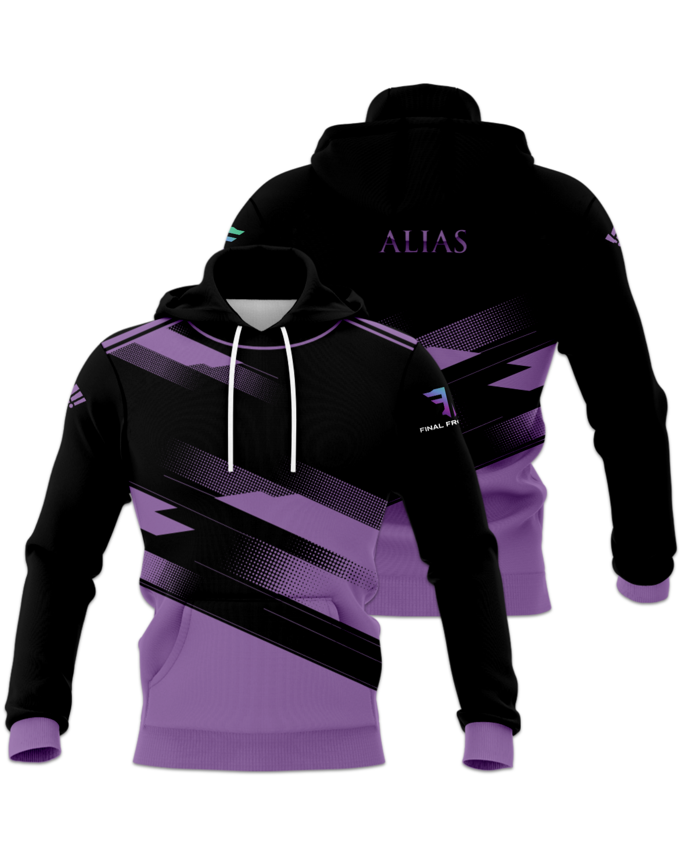 Rendered product preview, stack