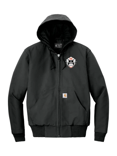 Carhartt Tall Quilted-Flannel-Lined Duck Active Jacket preview, front