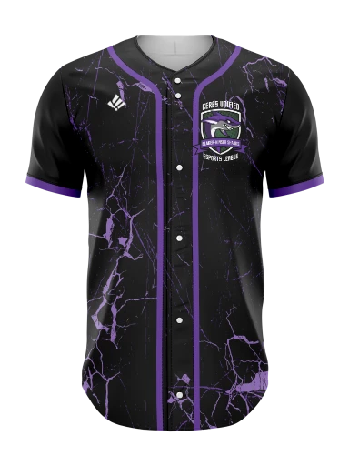 Sublimated Full Button Baseball Jersey preview, front