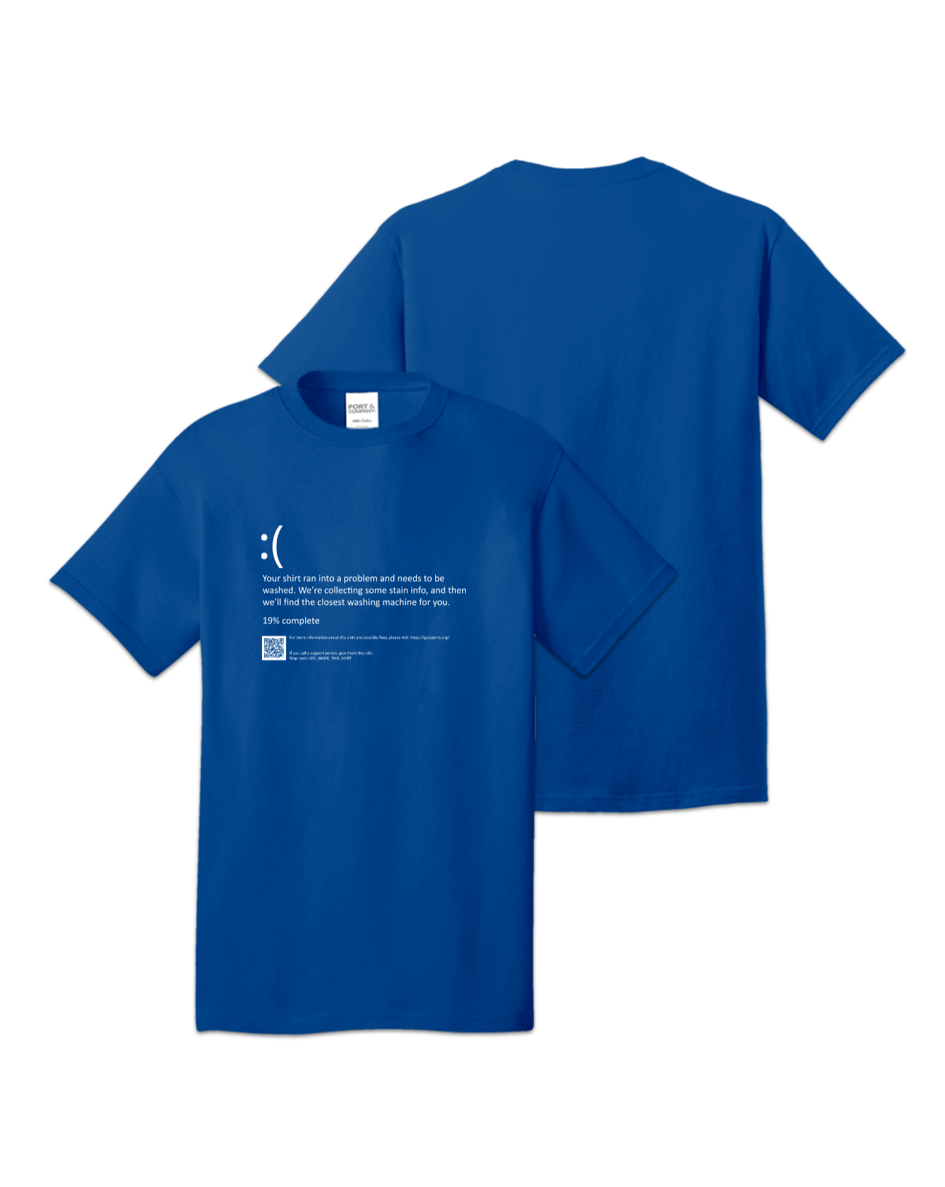 Rendered product preview, stack