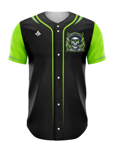 Full Button Baseball Jersey preview, front