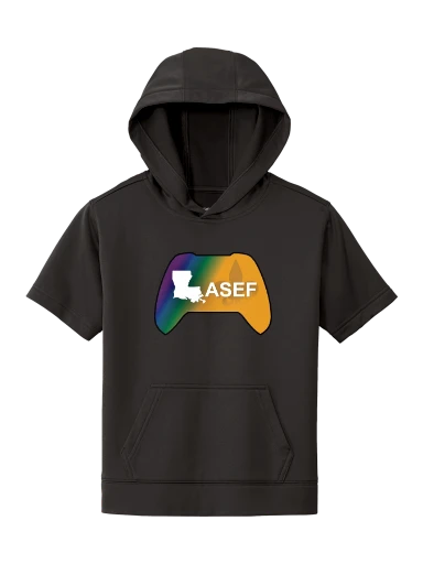 Sport-Tek Youth Sport-Wick Fleece Short Sleeve Hooded Pullover preview, front