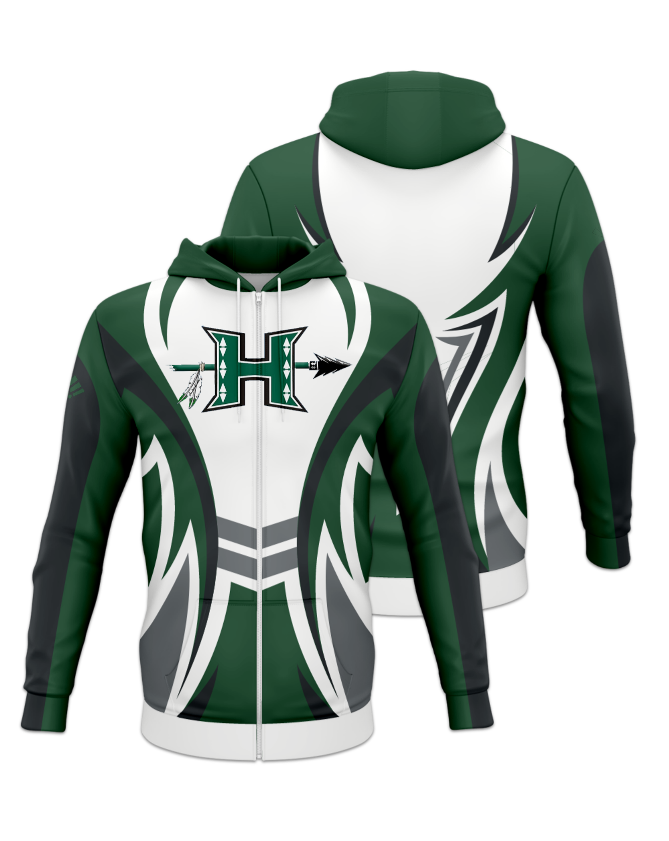 Rendered product preview, stack