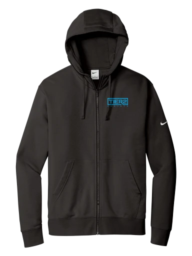 Tier 2 Fan Store Nike Club Fleece Sleeve Swoosh Full-Zip Hoodie preview, front