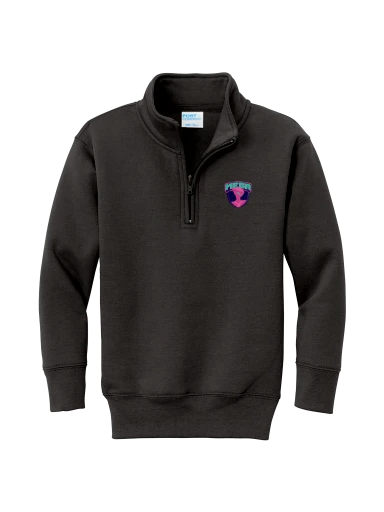 Youth Core Fleece 1/4-Zip Pullover Sweatshirt preview, front