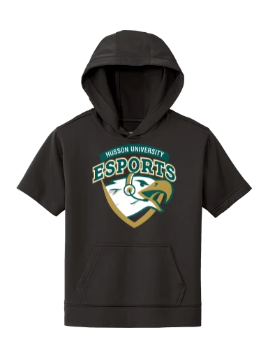 Youth Sport-Wick Fleece Short Sleeve Hooded Pullover preview, front