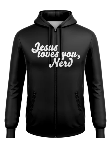 Men's Full Zip Poly Fleece Hoodie preview, front