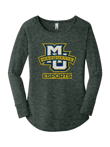 District Women's Perfect Tri Long Sleeve Tunic Tee preview, front